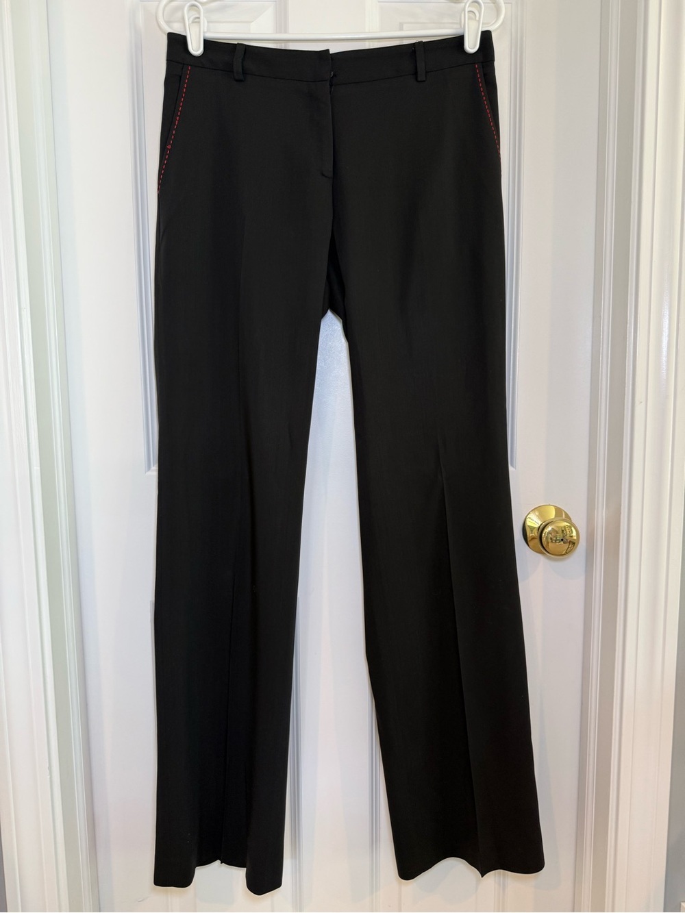 Milly Of New York Black Wool Blend Dress Pants Trousers Size 6